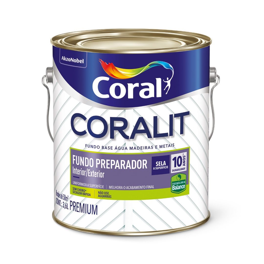 Coral Coralit Fundo Preparador Balance Galao